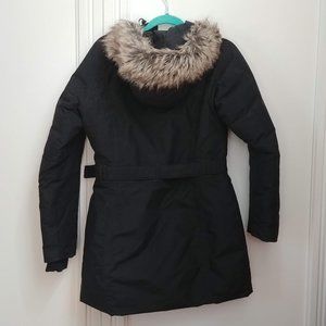 The North Face Black Winter Parka with Hood Size Small